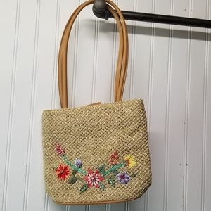 Vintage Floral Embroidered Bag
